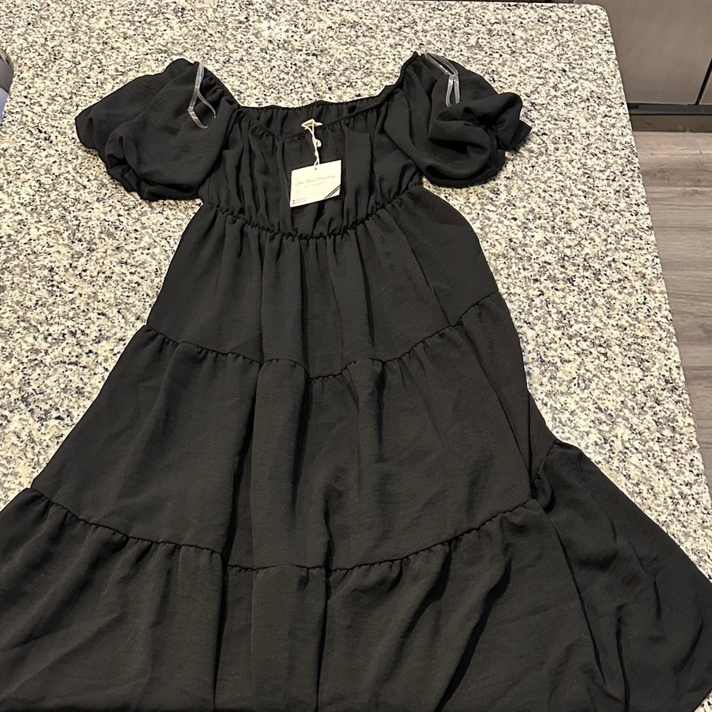 Black Off-Shoulder Dress